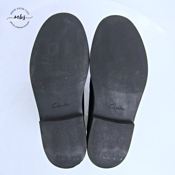 Clarks Bushacre Suede Chukka Desert Boots Black Men 8.5 - Picture 12 of 14